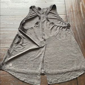 Lululemon high neck black tie back tank